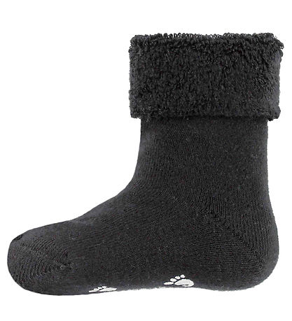 Fuzzies Babysocken - Anti-Rutsch Unterseite - Schwarz