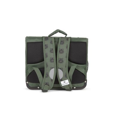 Cartable réversible Tiger - 38 cm - 2 compartiments - vert - Pol Fox