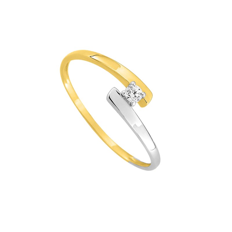 Bague Femme - Oxyde de zirconium - Or 9 Carats