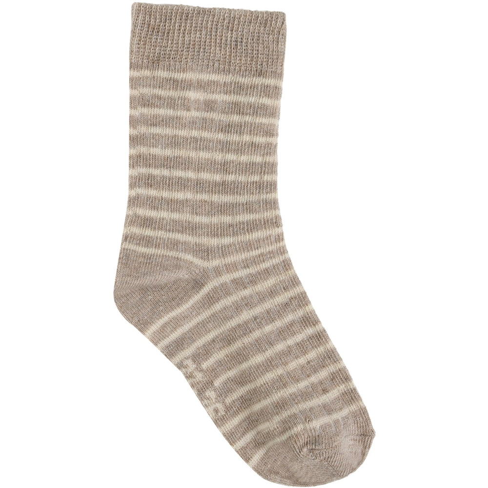 Køb Minymo Light Grey Melange Strømper M/ Pattern 5-Pack