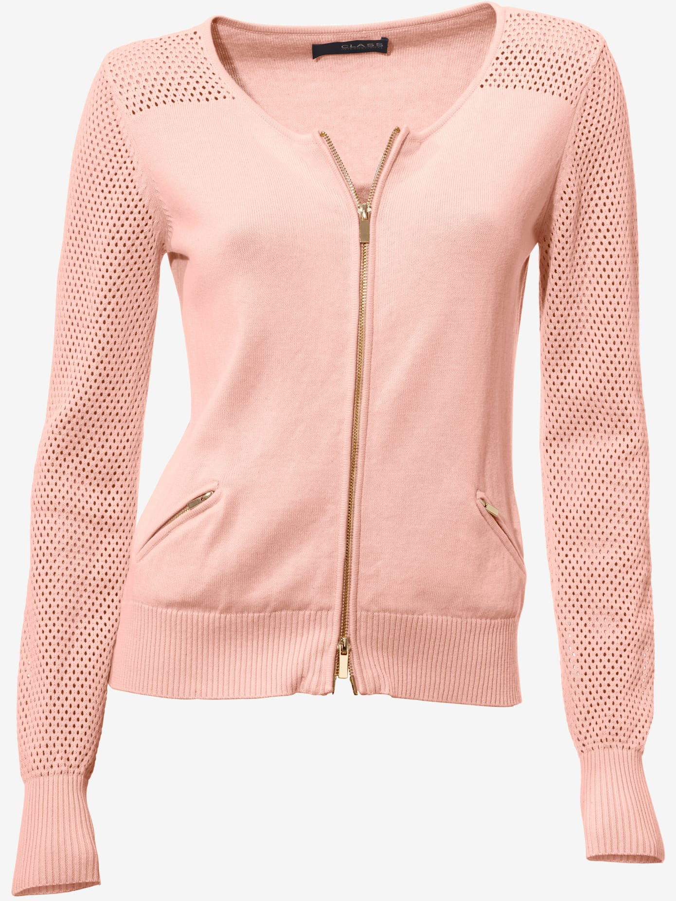 Cardigan motif tricot ajouré tendance