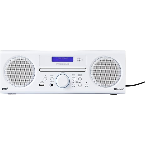 Prosonic hifi-1000 musikanlæg med DAB+/FM/CD/Bluetooth - hvid