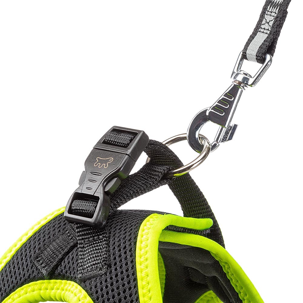 Harnais pour chiens kaori xs en nylon respirant, rembourré et réfléchissant