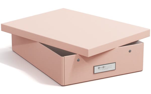 Oppbevaringsboks Kleo A4 Dusty Pink Bigso Box of Sweden