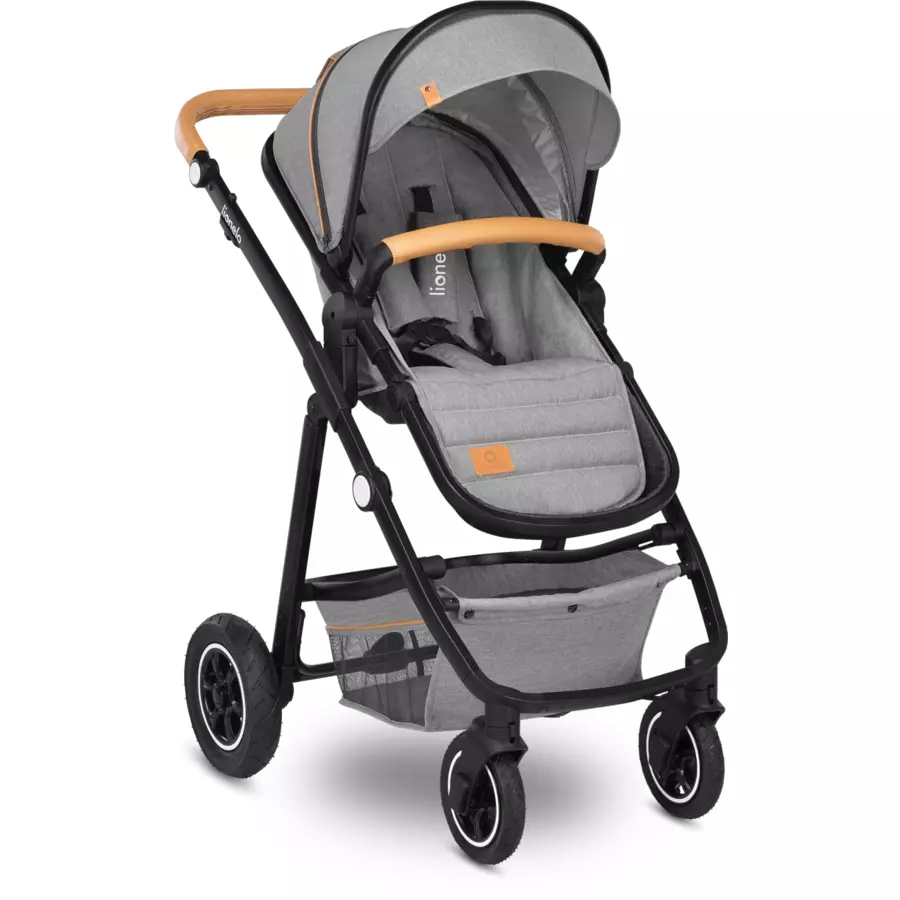 lionelo Kombikinderwagen Amber 3 in 1 grey stone inklusive Wheelblades