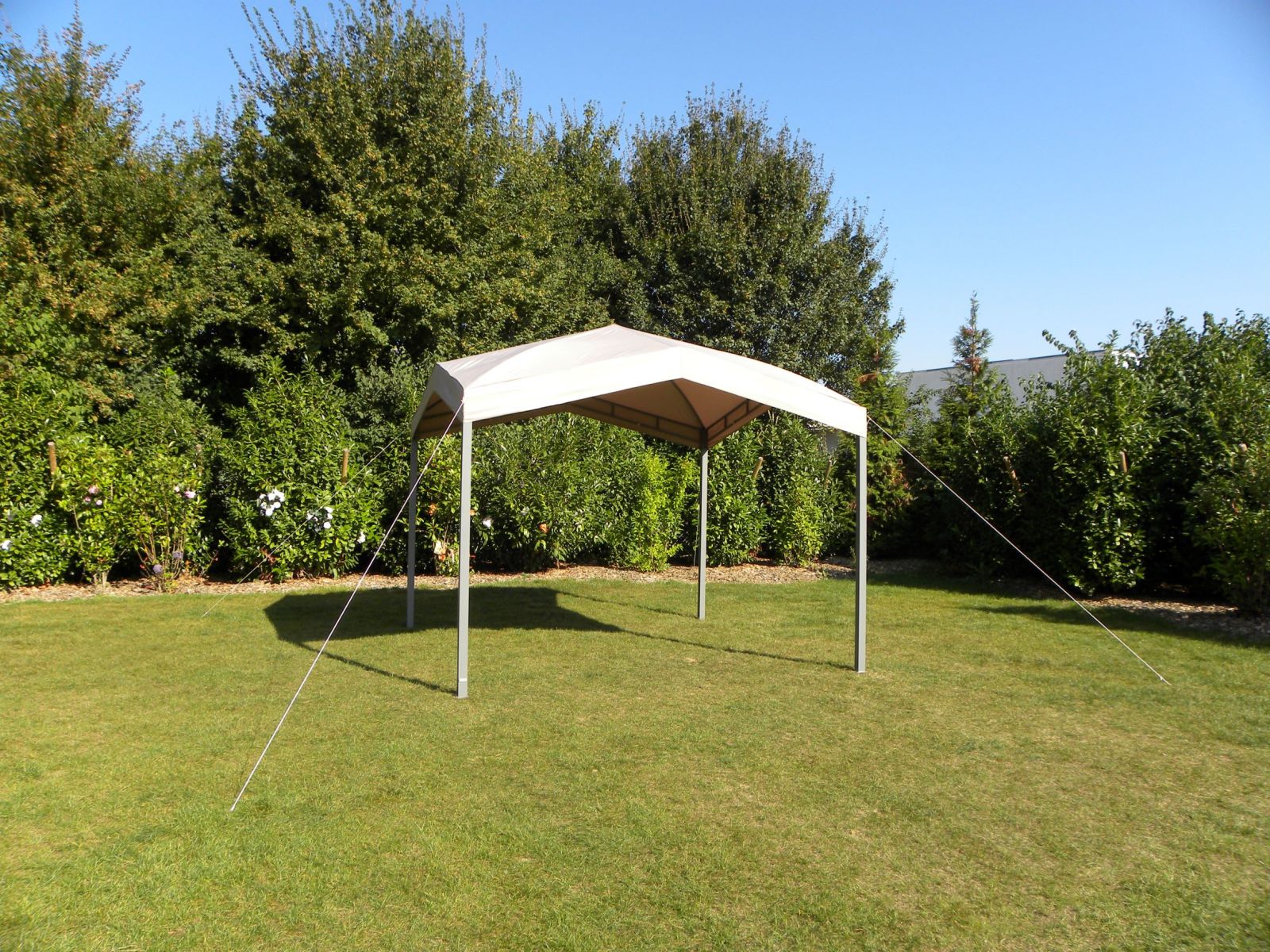Pavillion + ein Dach MARABO - taupe - 305x305 cm