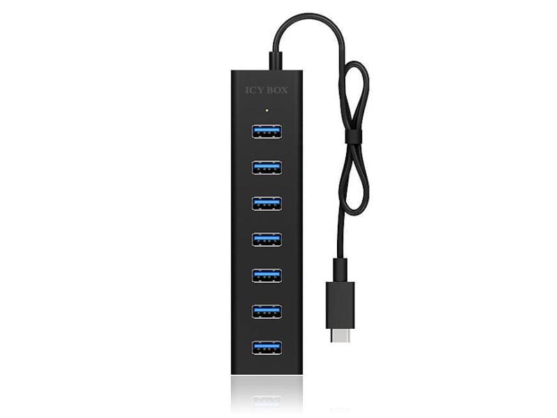 ICY BOX USB-Hub IB-HUB1700-C3 Type-C zu 7-Port USB 3.0 Hub