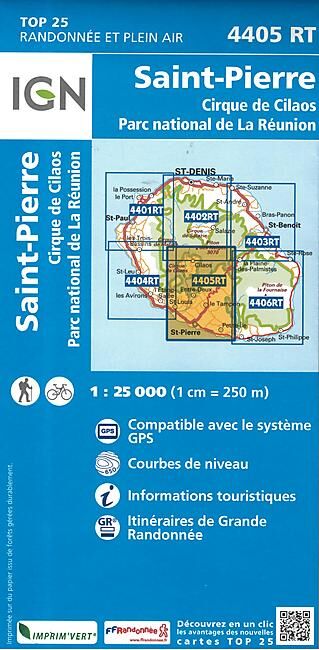 IGN - TOP25 4405RT ST PIERRE 1 25 000