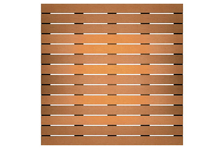Dalle de terrasse bois exotique 100 x 100 cm, ép. 2,5 cm