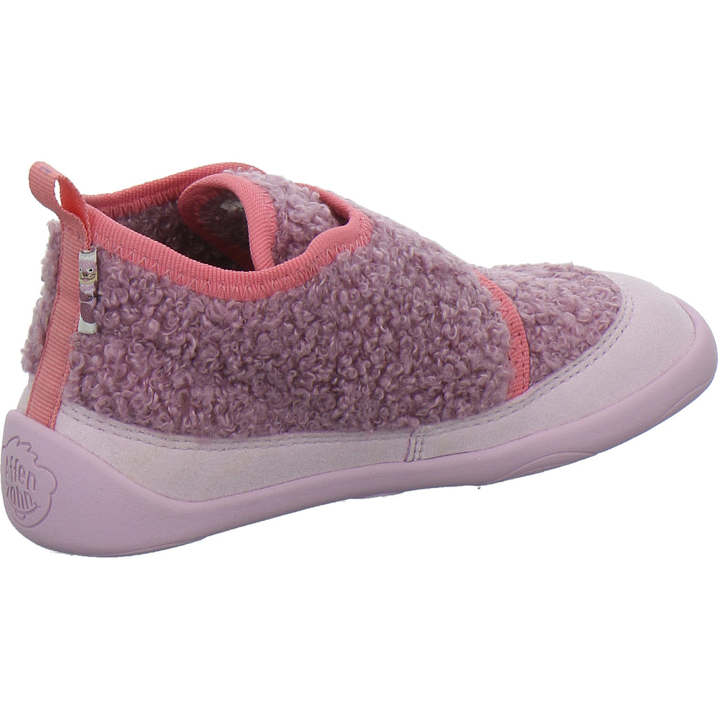 Affenzahn Hausschuhe Kinder Unisex - Kinder Vegan Fleecy Rosa