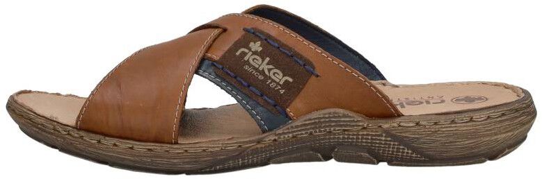 Rieker Heren slippers cognac