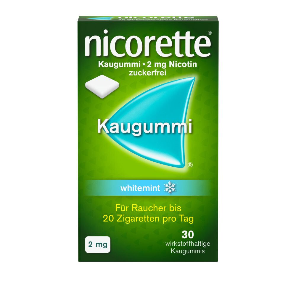 nicorette® Kaugummi 2 mg Whitemint- Jetzt 20% Rabatt sichern*