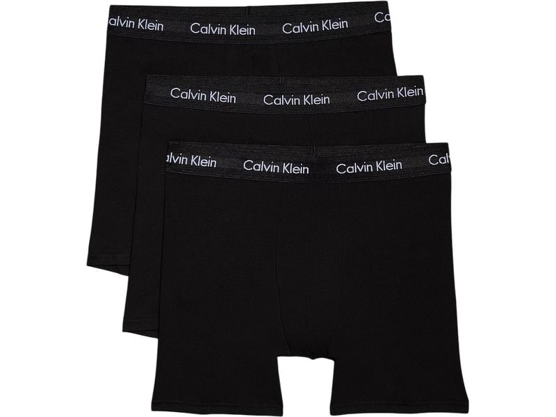 Calvin Klein Wäsche Unterhosen Boxer Brief 3Pk Schwarz/Weis Herren-Unterwäsche