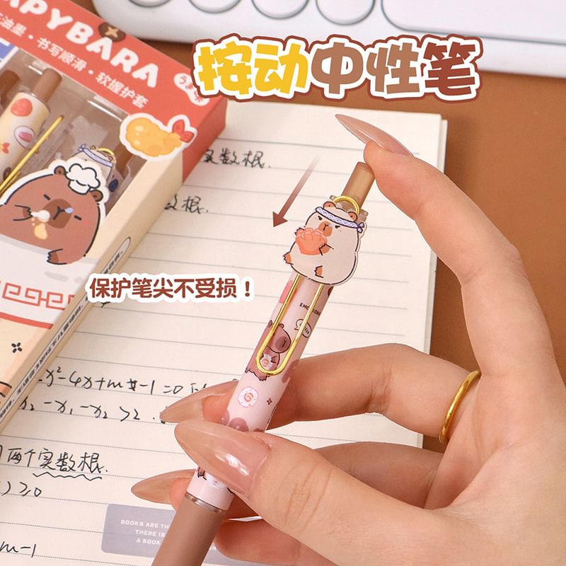 Eranso - Set van 4: Capybara Pen (Diverse ontwerpen)