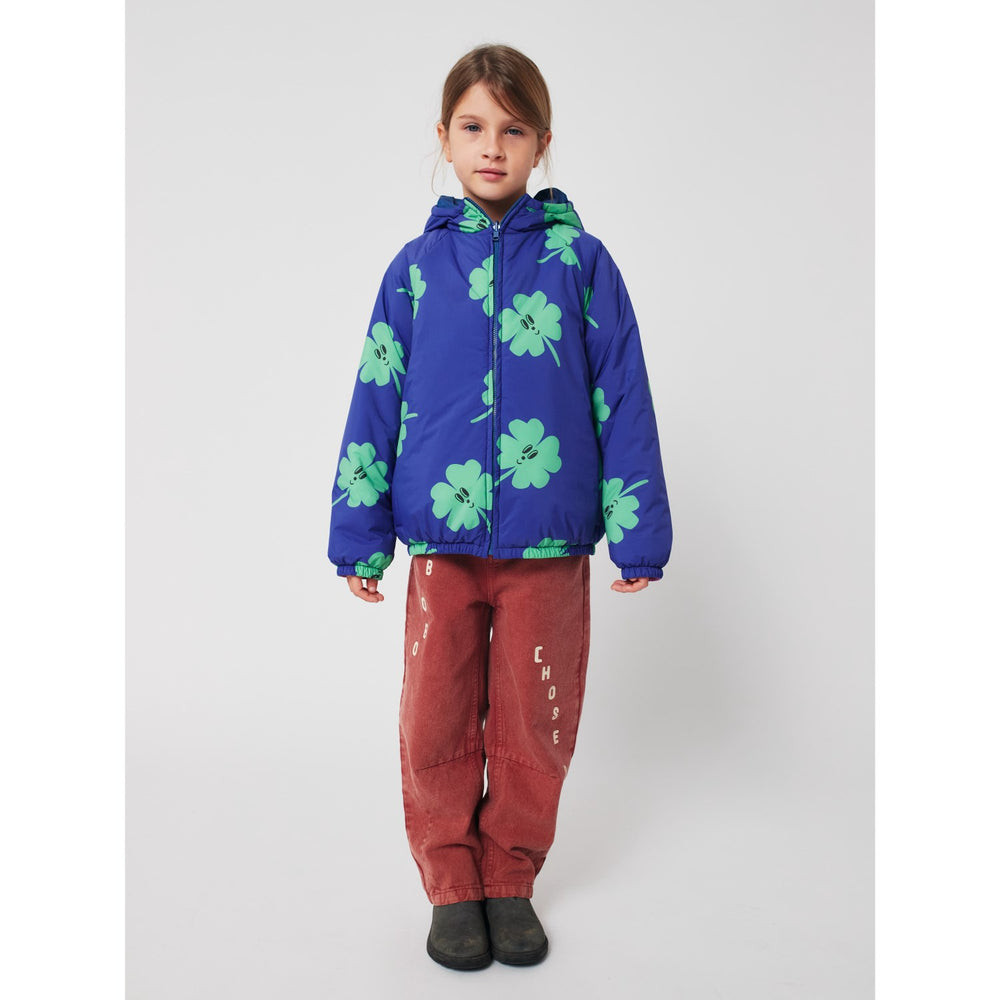 Køb Bobo Choses Purple Lucky Clover All Over Vendbar Anorak