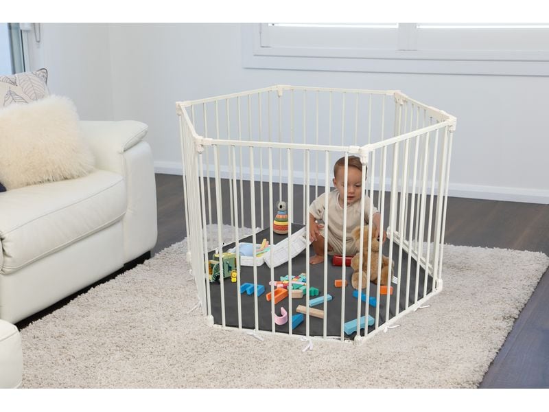DREAMBABY Laufgitter Discovery 6 Paneele Converta Weiss Laufgitter vielseitig einsetzbar