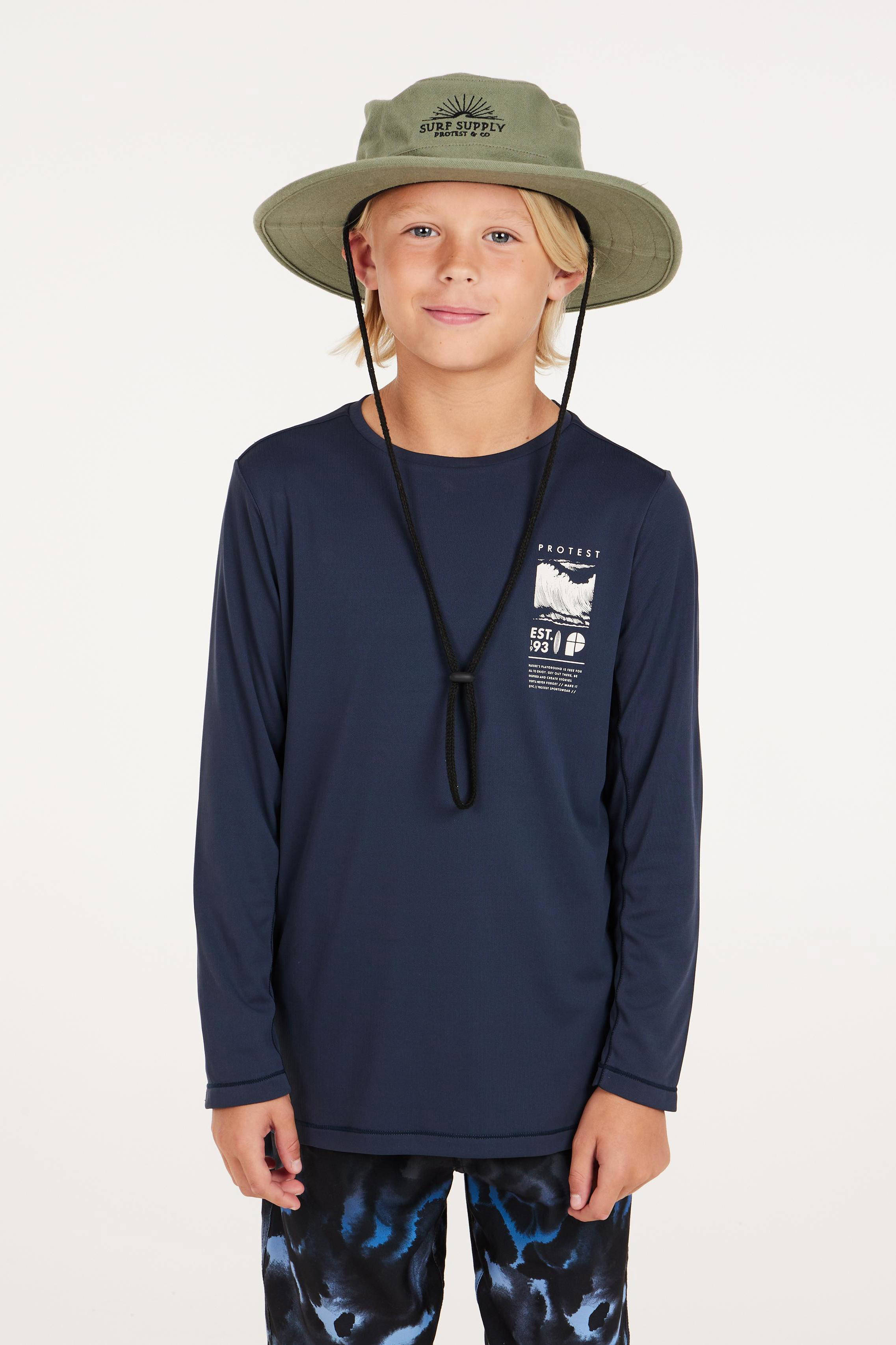 Protest UV T-shirt PRTHORN JR donkerblauw