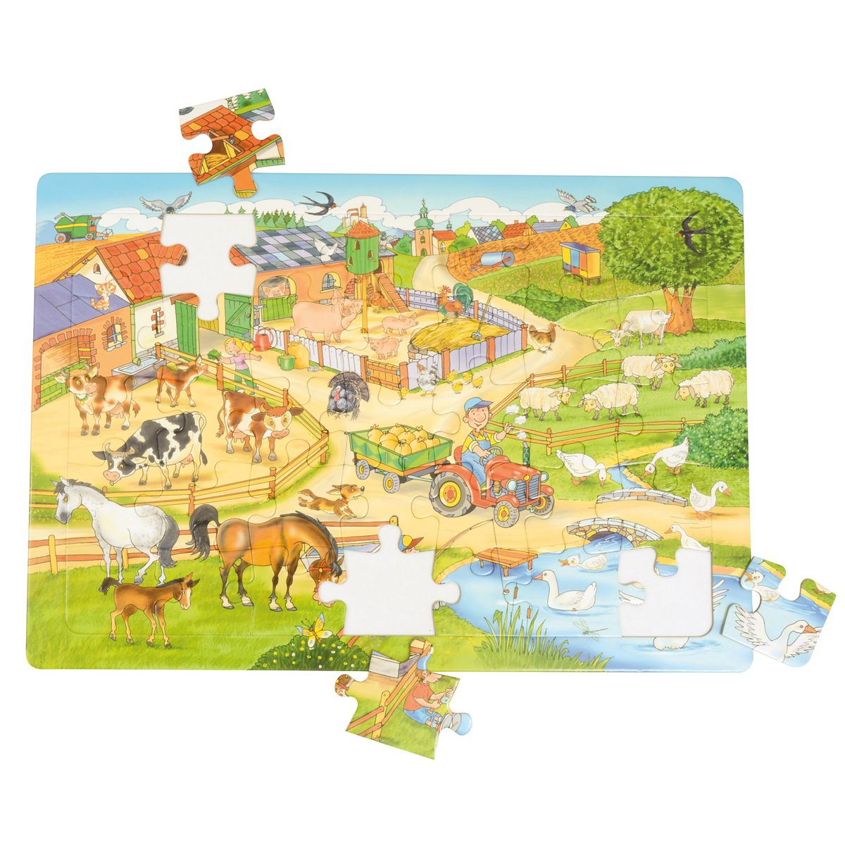 EDUPLAY Puzzle Bauernhof