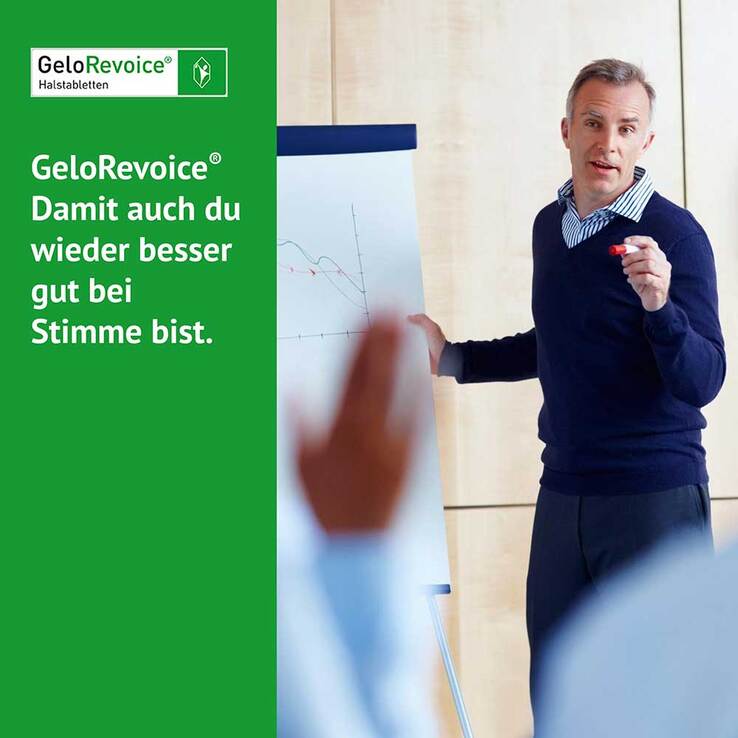 GeloRevoice Halstabletten Holunderblüte-Mentholfrei bei Heiserkeit, 3x20 St