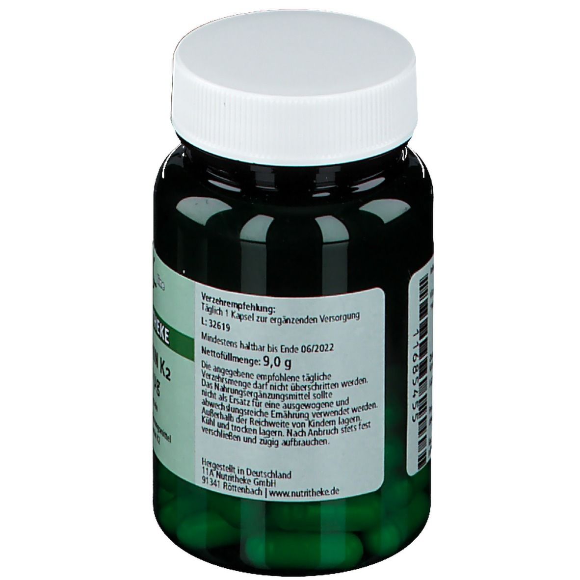 green line NUTRITHEKE Vitamin K2 100 µg