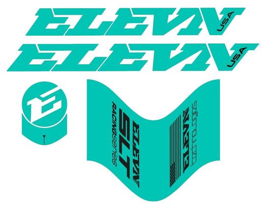 Stickers de Guidon Elevn 22 Turquoise