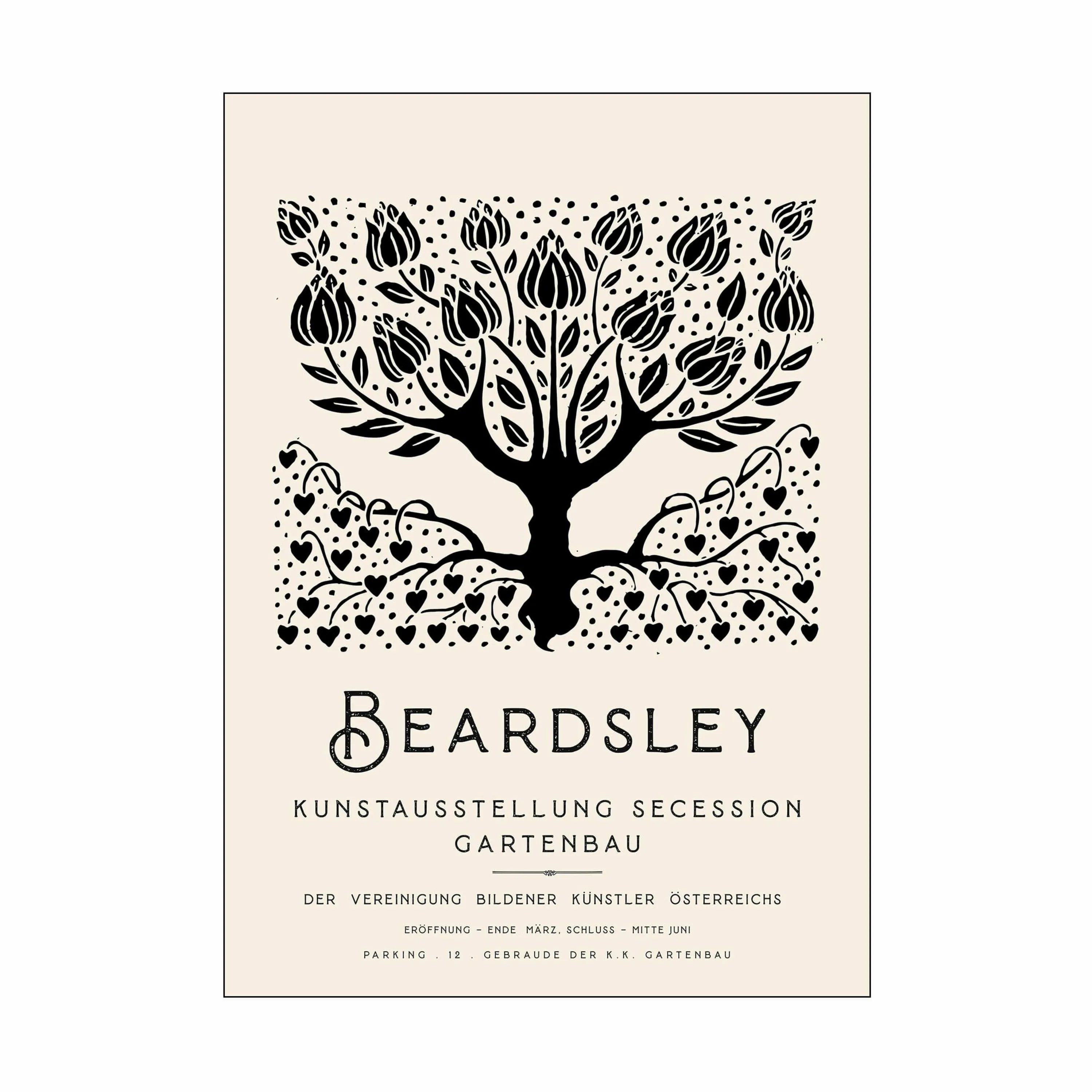 Poster&Frame Paul Klee Plakat - Beardsley art exhibition