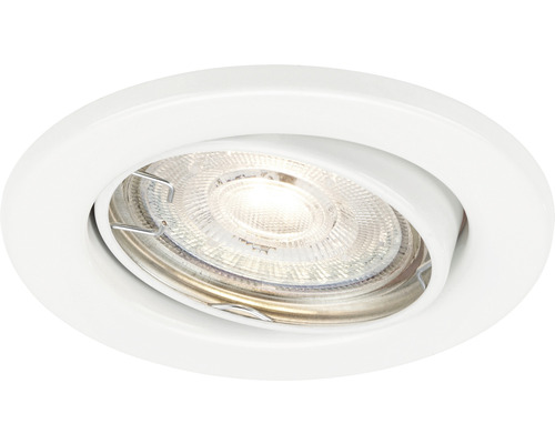 LED inbouwspots set, 3-delig, 3-staps dimbaar, IP23, 3 x 5W, 3 x 460 lm, 3000 K, draaibaar, wit, Ø 8,6/6,8 cm, 230V