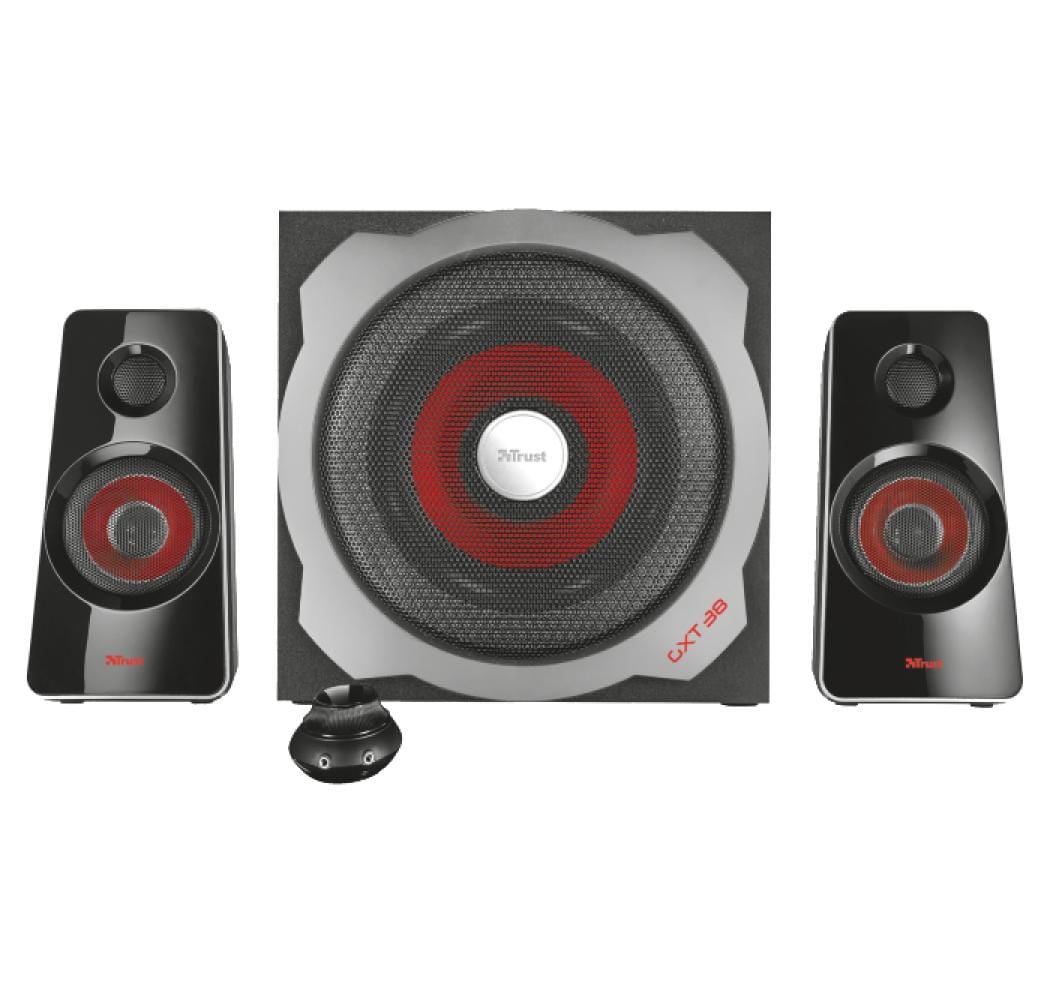 PC-Lautsprecher GXT 38 Tytan 2.1Leistungsstarkes 2.1-Lautsprecherset für PC, Laptop, TV-Gerät, Smartphone und Tablet