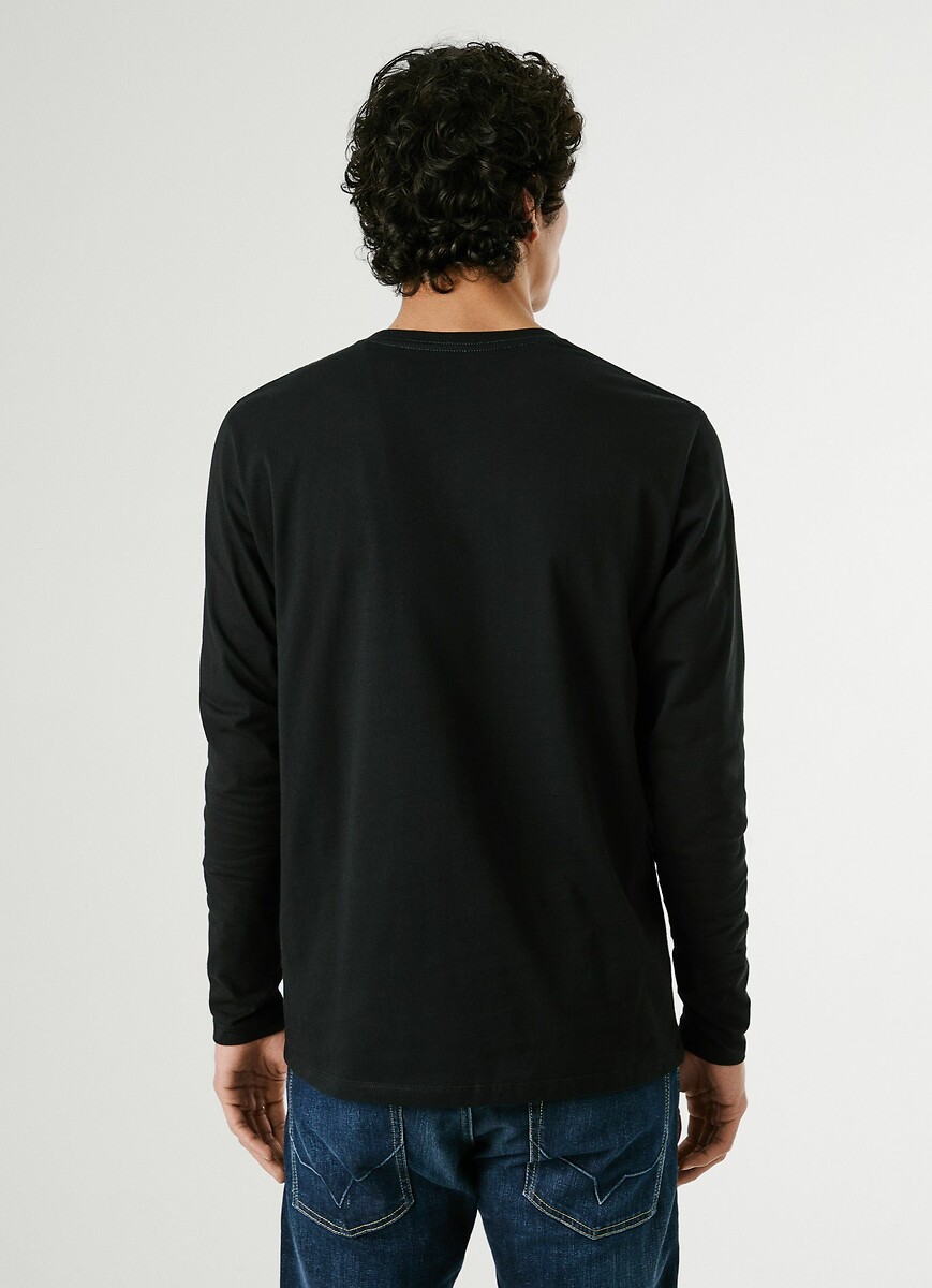 PEPE JEANS<br>Camiseta de manga comprida com gola redonda Eggo
