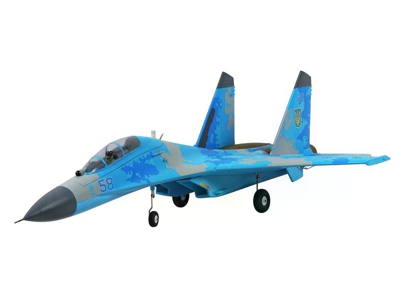 Amewi Impeller Jet XFly SU-27 50 mm Twin EDF Blau, PNP Semi-Scale Jet mit zwei 50 mm Impeller