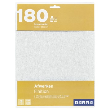 GAMMA schuurpapier fijn K180 (3 stuks)