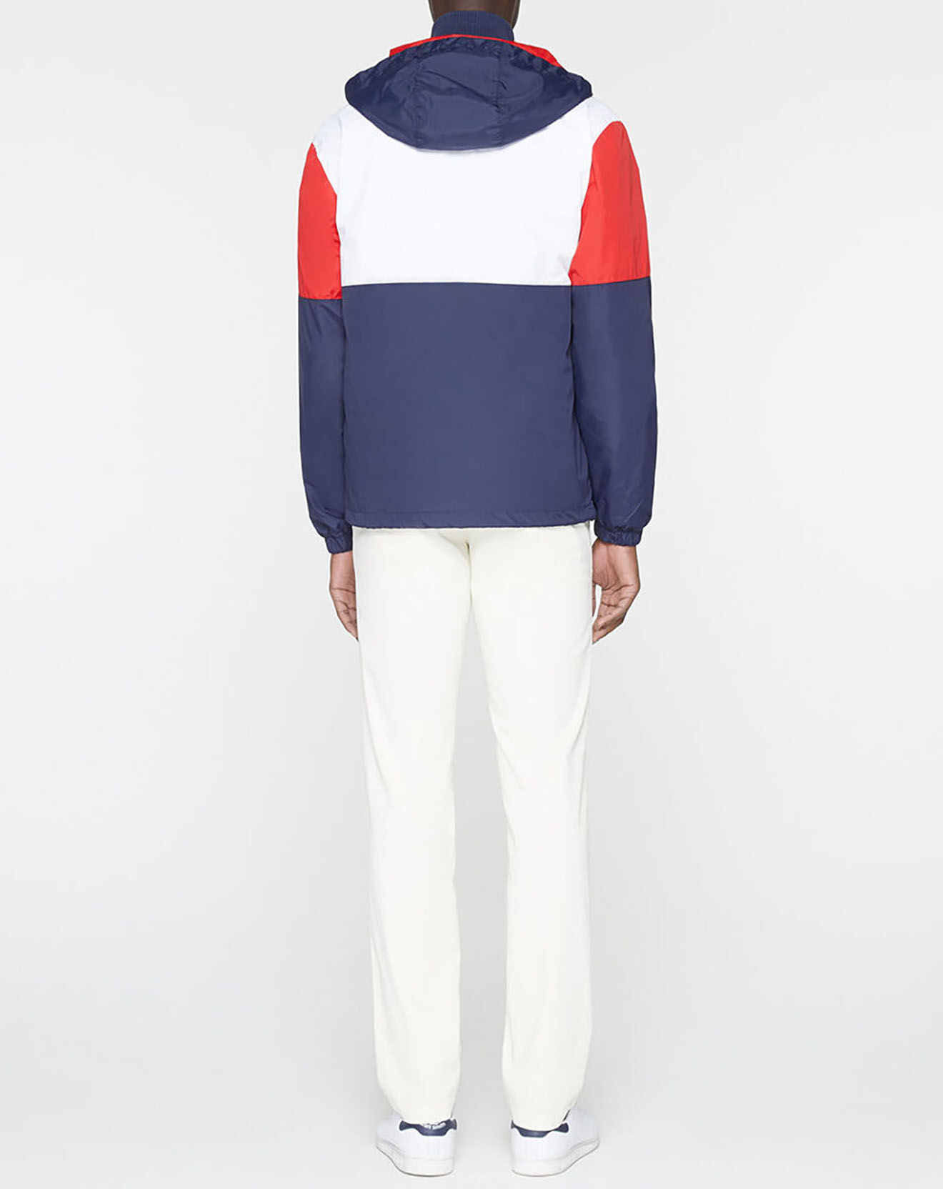 Tommy Jeans Blouson à capuche colorblock bleu/rouge