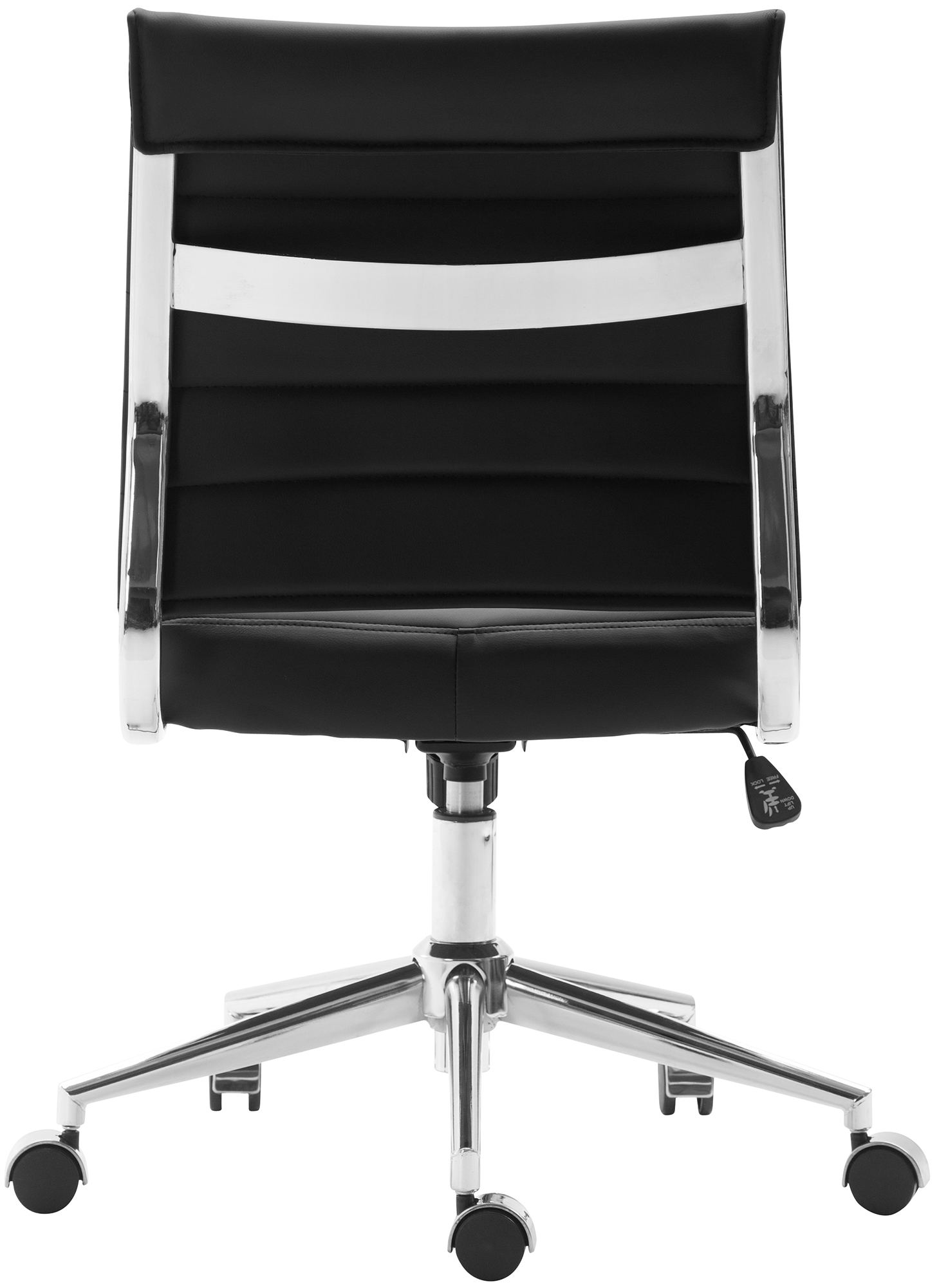 CLP Arbeitshocker Vinton Kunstleder I Höhenverstellbar und ergonomisch I Bürostuhl mit Lehne, Rollen und 360 Grad Drehfunktion