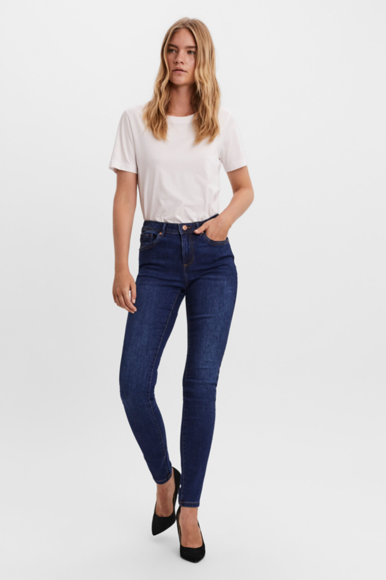 Calça jeans skinny Tanya - Azul