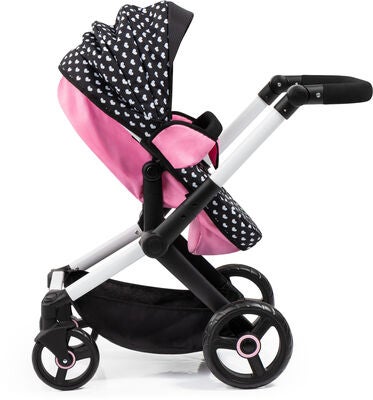 Bayer Design Xeo Dukkevogn, Svart/Rosa