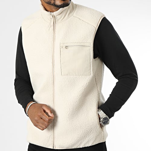 Veste Sans Manches Polaire Dallas Sherpa Beige
