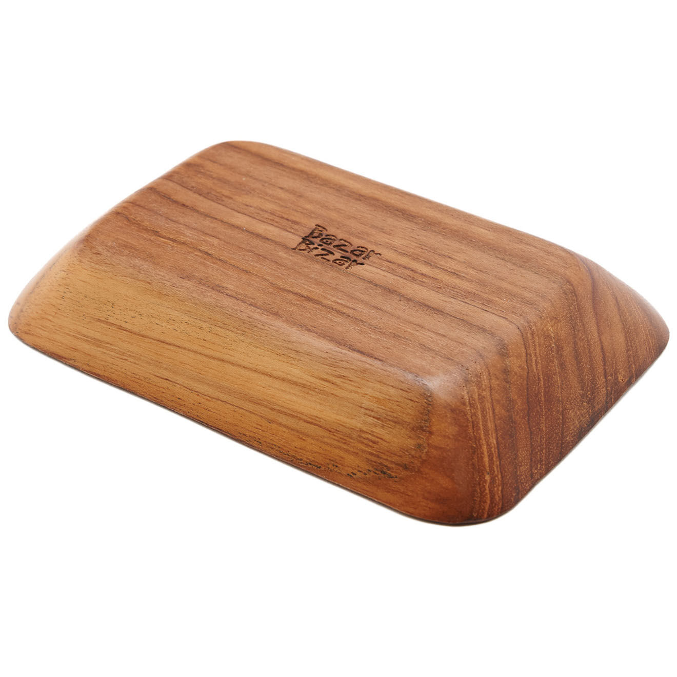 Bazar Bizar Plat en teck naturel - 13x9 cm