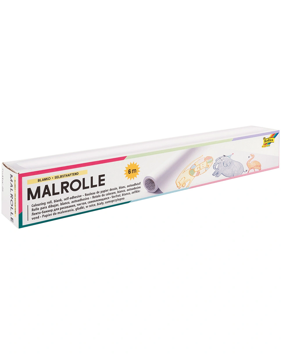 Malrolle BLANKO selbstklebend in weiß