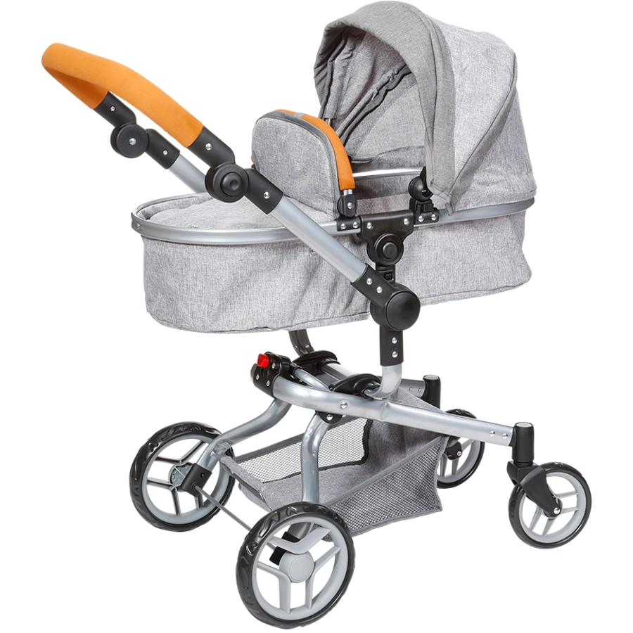knorr toys® Puppenwagen Boonk - stone brown grau
