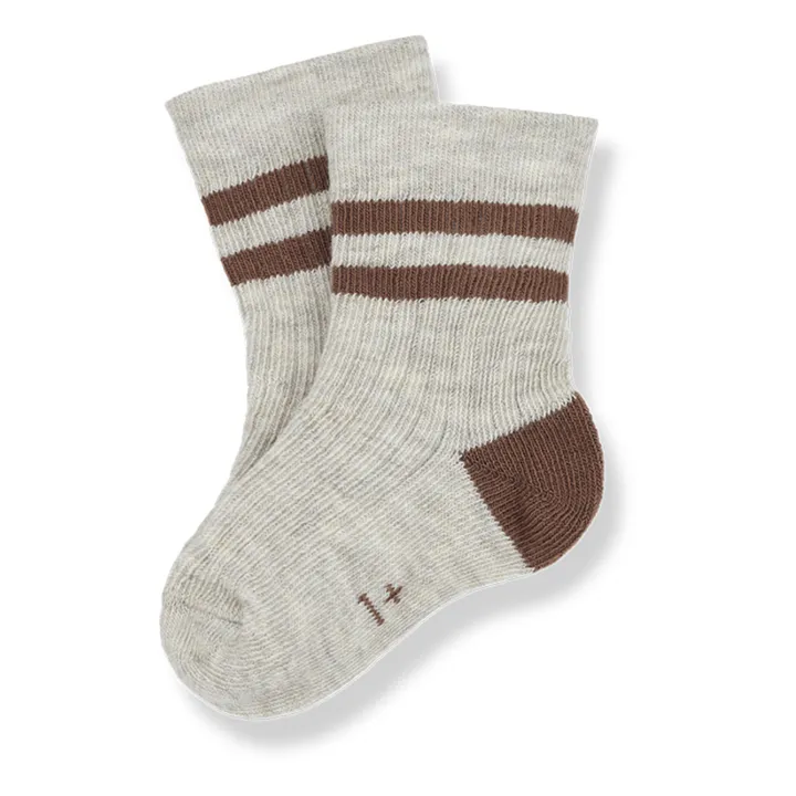 1+ in the family Chaussettes Rodolfo Rayées | Chocolat