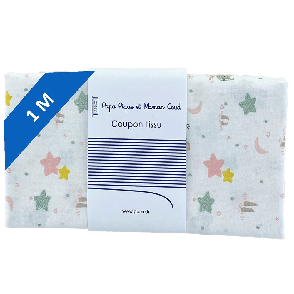 Coupon Tissu 1 M Souris Rêveuses Ex935