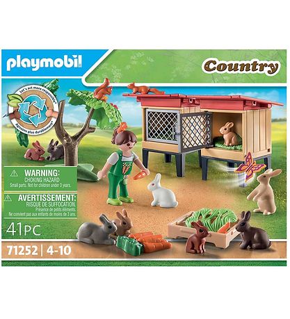 Playmobil Country - Rabbit Hutch - 71252 - 41 Teile