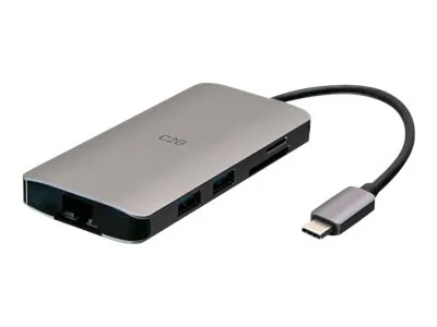 C2G USB-C® Mini Dock with HDMI, 2x USB-A, Ethernet, SD Card Reader, and USB-C Power Delivery up to 100W - 4K 30Hz - Dockingstation - USB-C / Thunderbolt 3 - HDMI - 1GbE