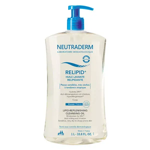 Neutraderm Relipid+ Huile Lavante Relipidante 400ml