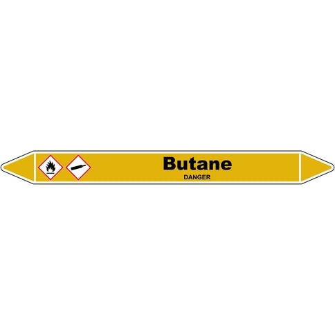 Marqueur Tuyauterie - Butane Vinyle Laminé - NFX 08-105