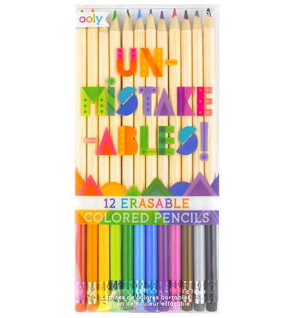 Ooly Farbstifte m. Radiergummi - Un-Mistake-Ables - 12 st.