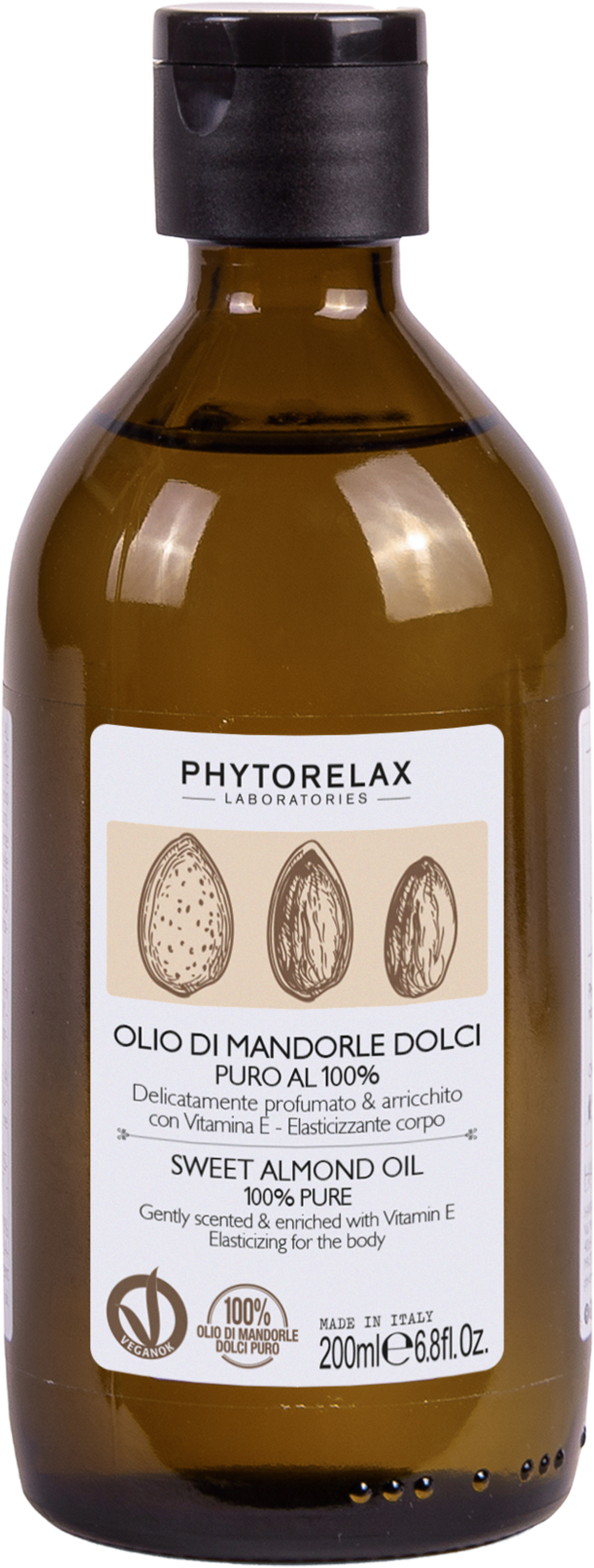 PHYTORELAX LABORATORIES  Sweet Almond 100% Pure Perfumed Oil, 200 ml