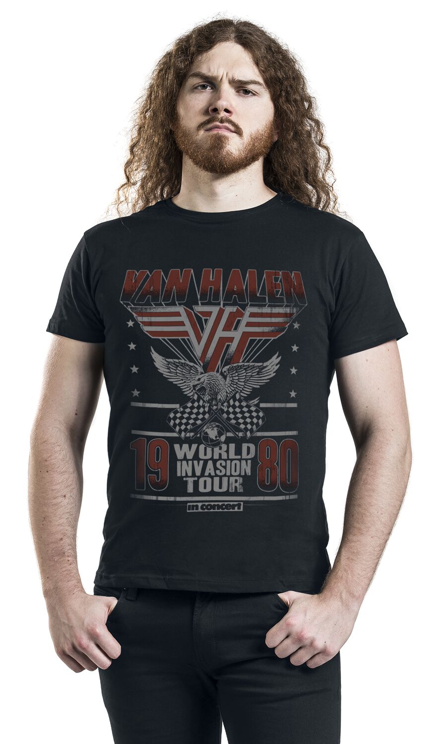 World Invasion Tour 1980 | Van Halen T-Shirt Manches courtes
