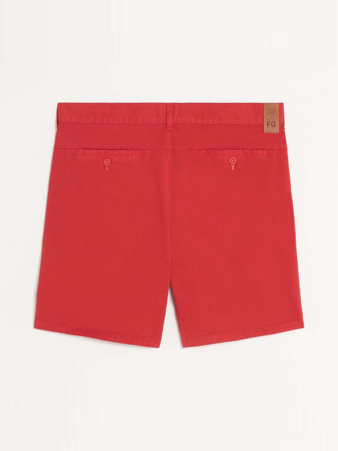 Short Homme Coton Biologique Rouge