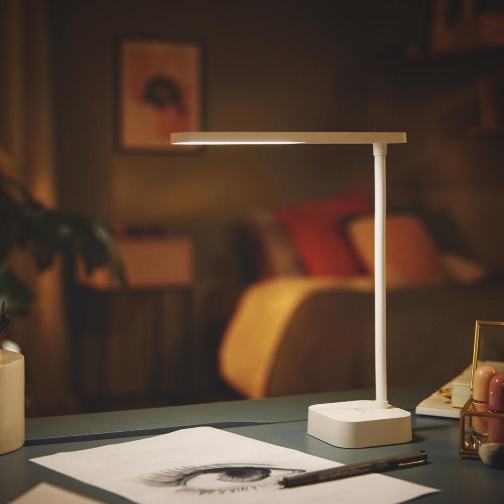 LED oplaadbare tafellamp Tilpa in wit 5W 55lm
